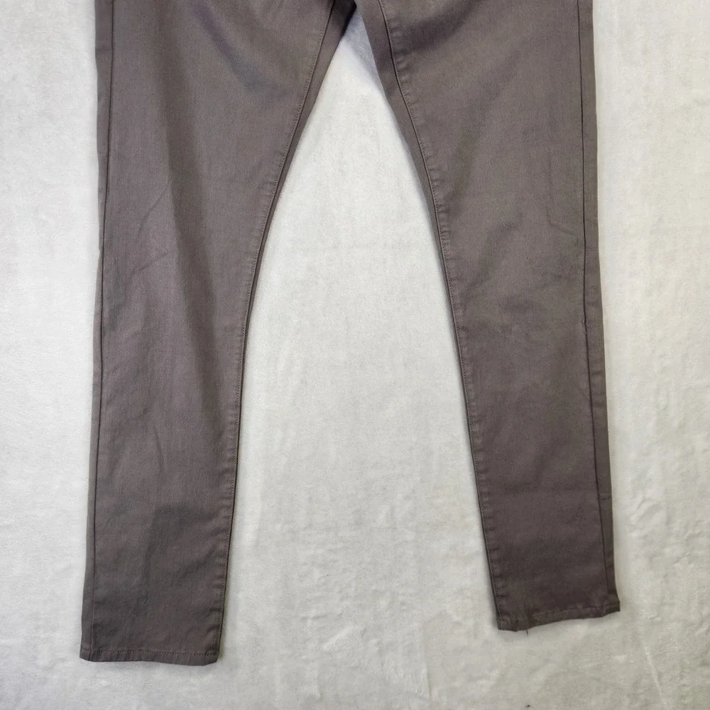 Lucky Brand Mens Slim Fit Pants Gray Taupe‎ 5-Pocket Twill Trousers W29 L32